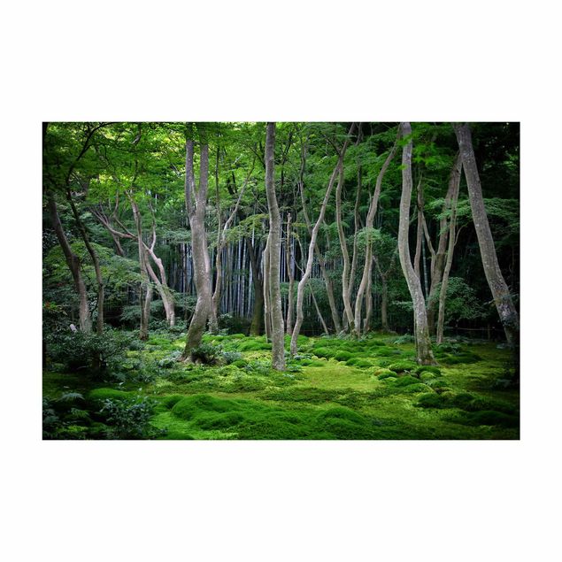 Teppich grün Japanischer Wald