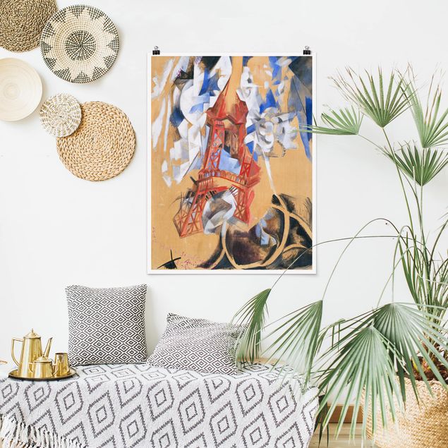 abstrakte Kunst Poster Robert Delaunay - Der Eiffelturm