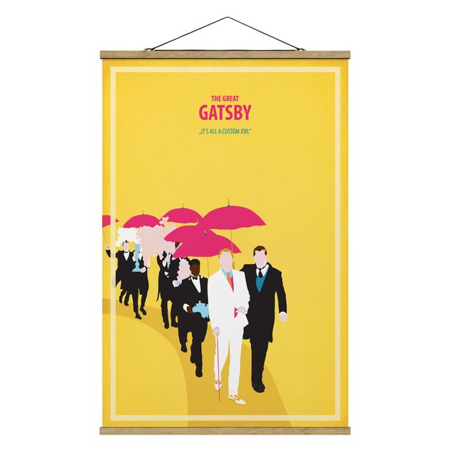 Stoffbild mit Posterleisten - Filmposter The great Gatsby II - Hochformat 2:3