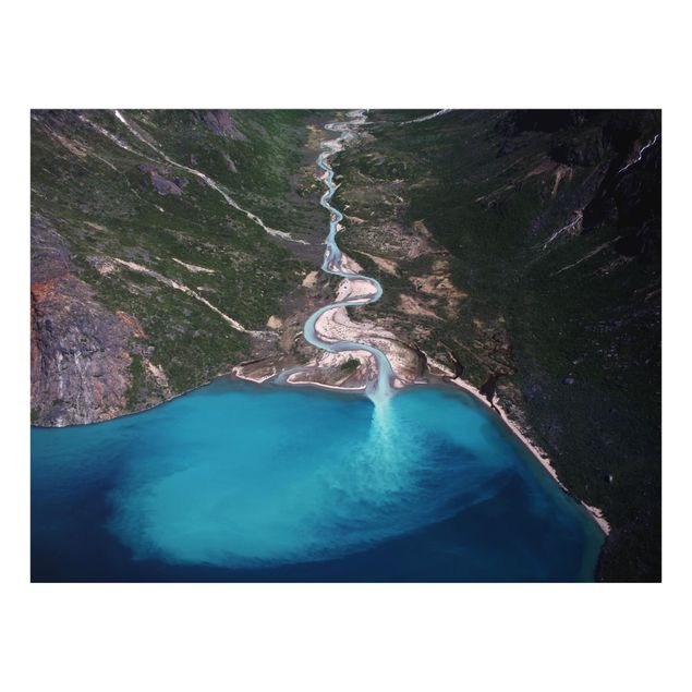 Spritzschutz Fluss in Grönland