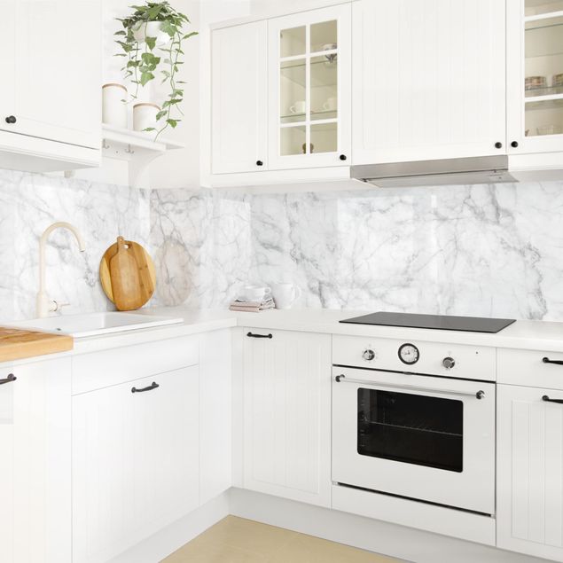 Wandpaneele Küche Bianco Carrara