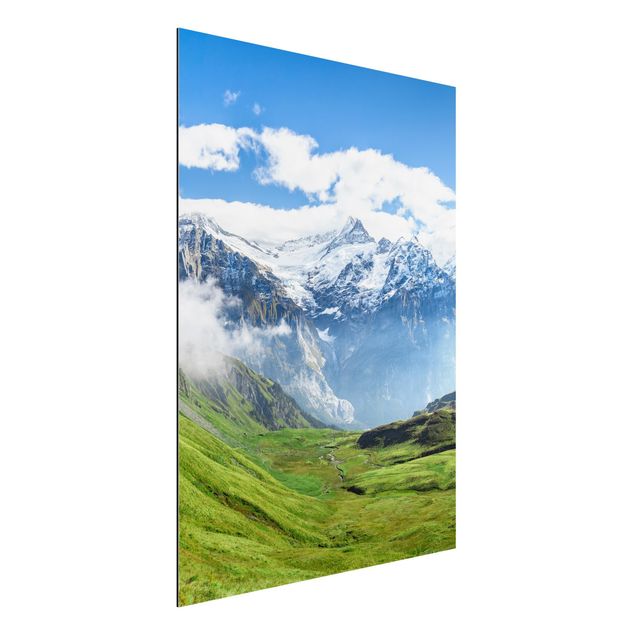 Alu-Dibond - Schweizer Alpenpanorama - Querformat