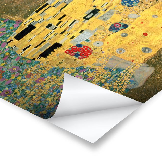 Poster - Gustav Klimt - Der Kuß - Hochformat 3:4