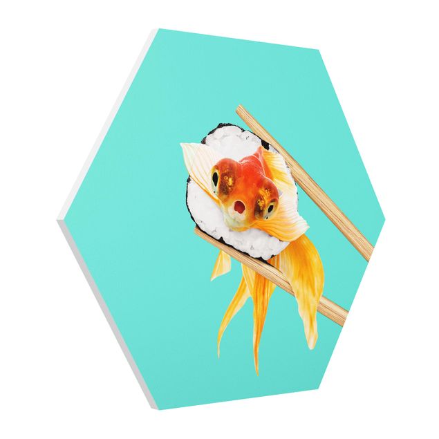 Hexagon Bild Forex - Jonas Loose - Sushi mit Goldfisch