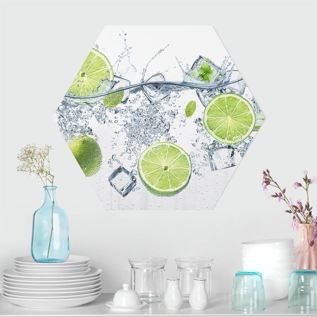 Hexagon Bilder Erfrischende Limette