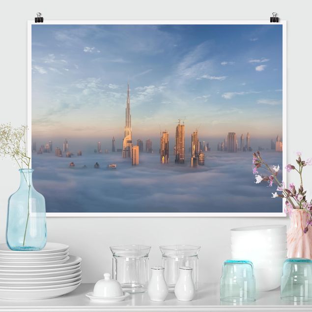 XXL Poster Dubai über den Wolken
