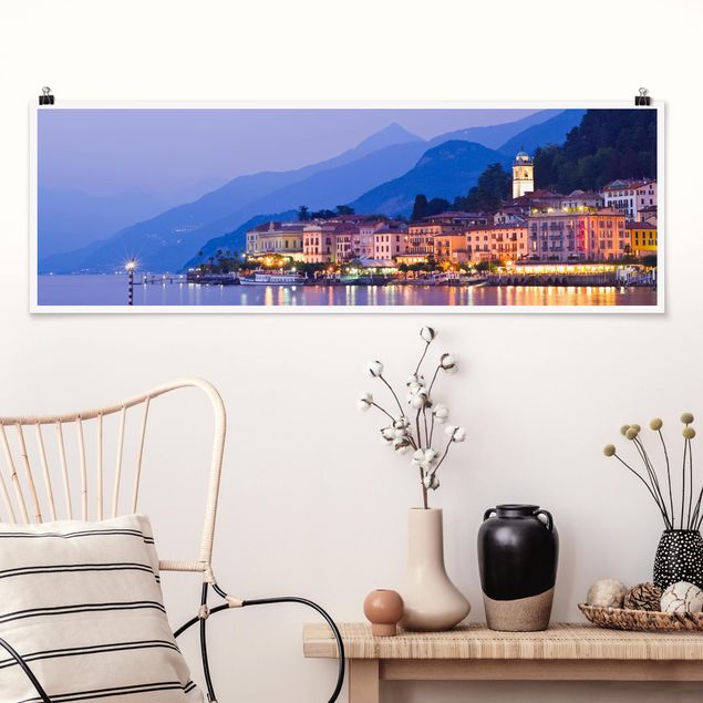 Poster Berge Bellagio am Comer See