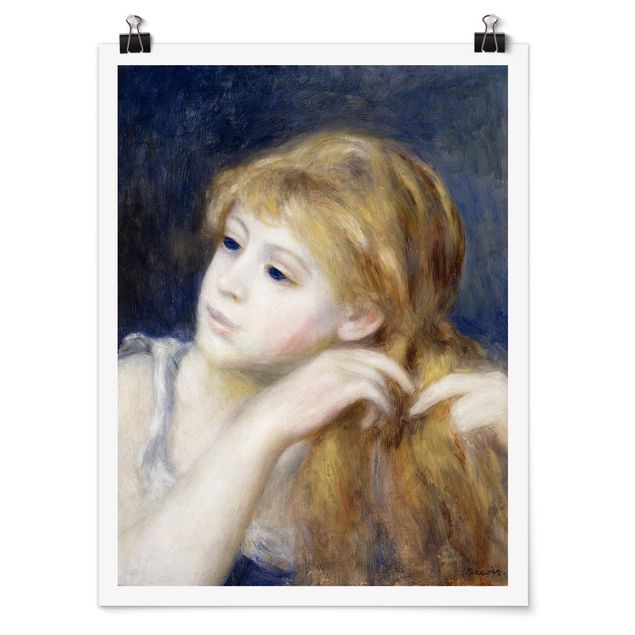 Renoir Gemälde Auguste Renoir - Kopf eines Mädchens