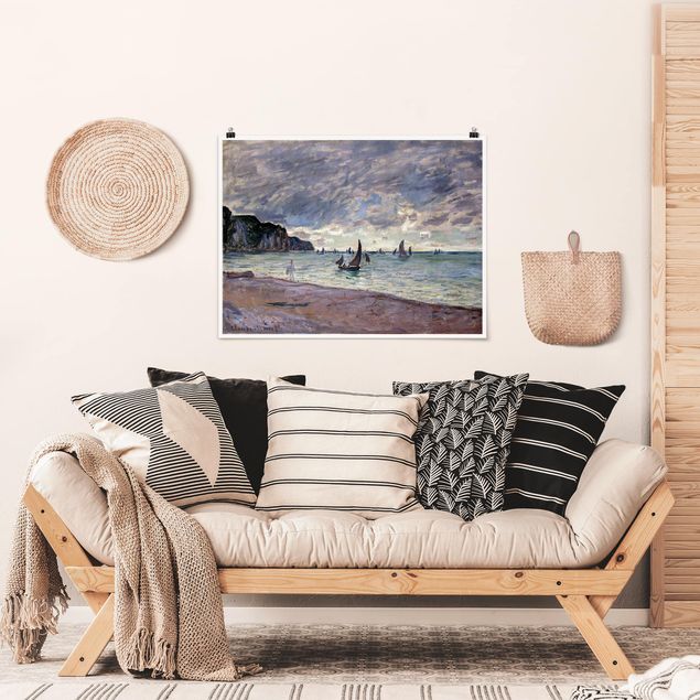 Poster Landschaft Claude Monet - Küste von Pourville