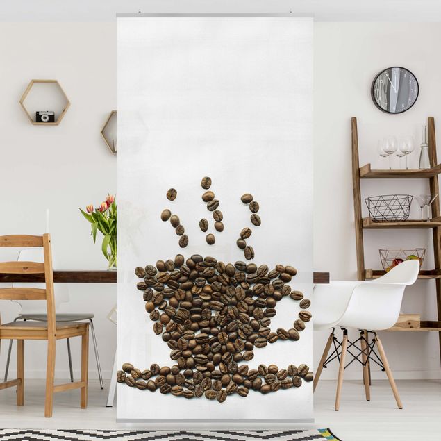 Vorhang Raumtrenner Coffee Beans Cup