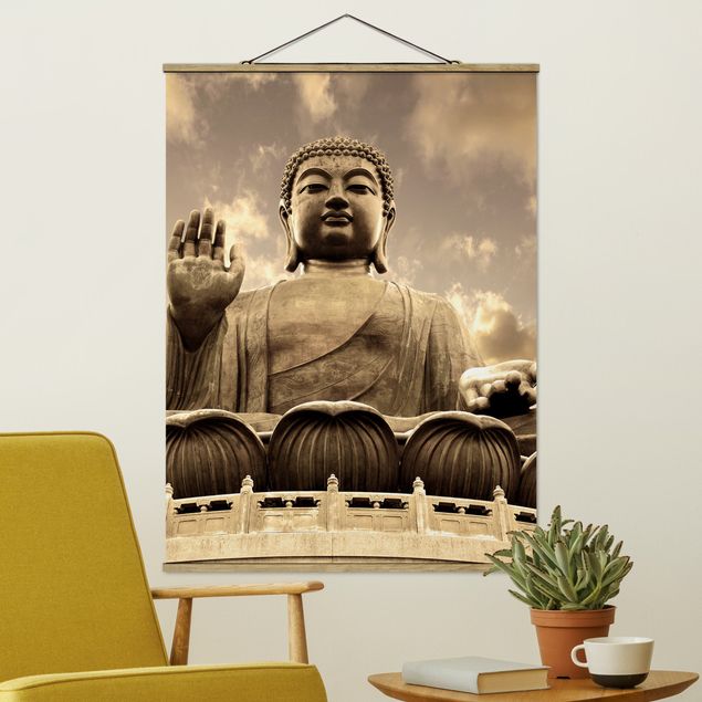 schöne Bilder Großer Buddha Sepia