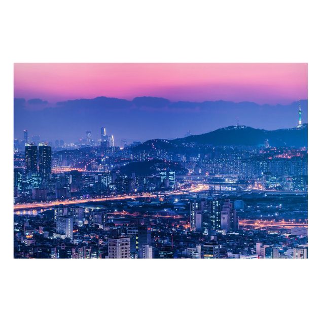 Magnettafel - Skyline von Seoul - Hochformat 3:2
