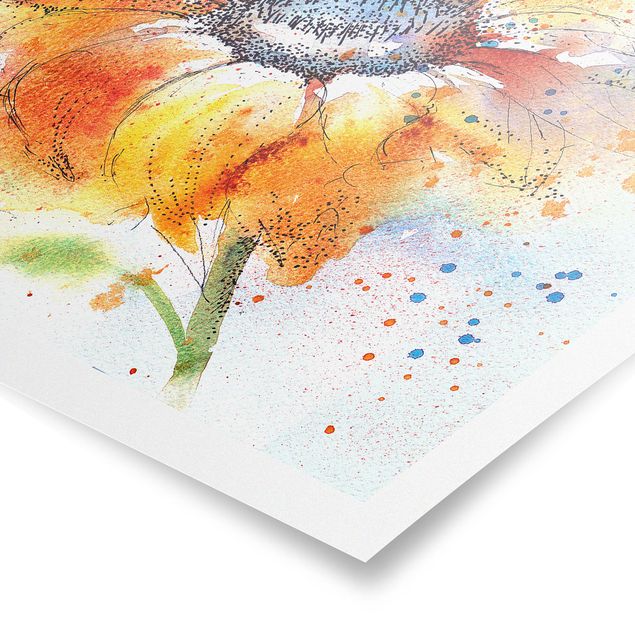 Poster kaufen Painted Sunflower