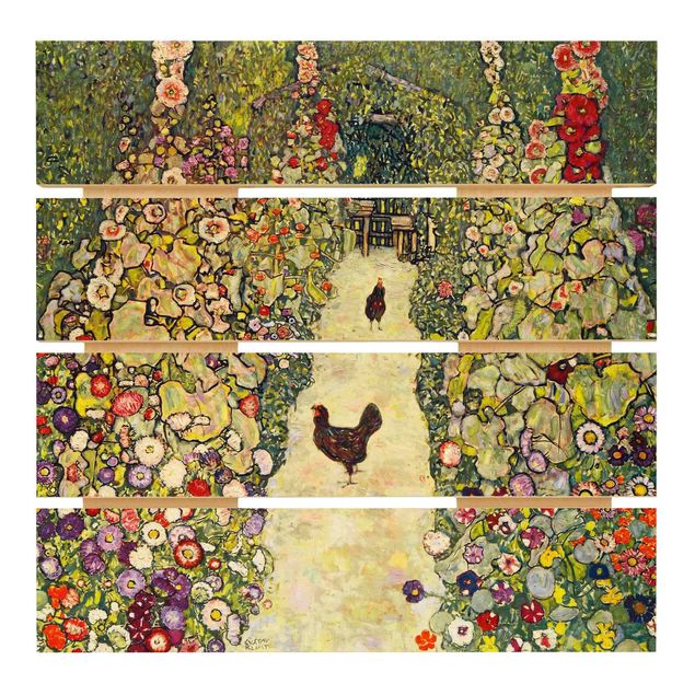 Gustav Klimt Bilder Gustav Klimt - Gartenweg mit Hühnern