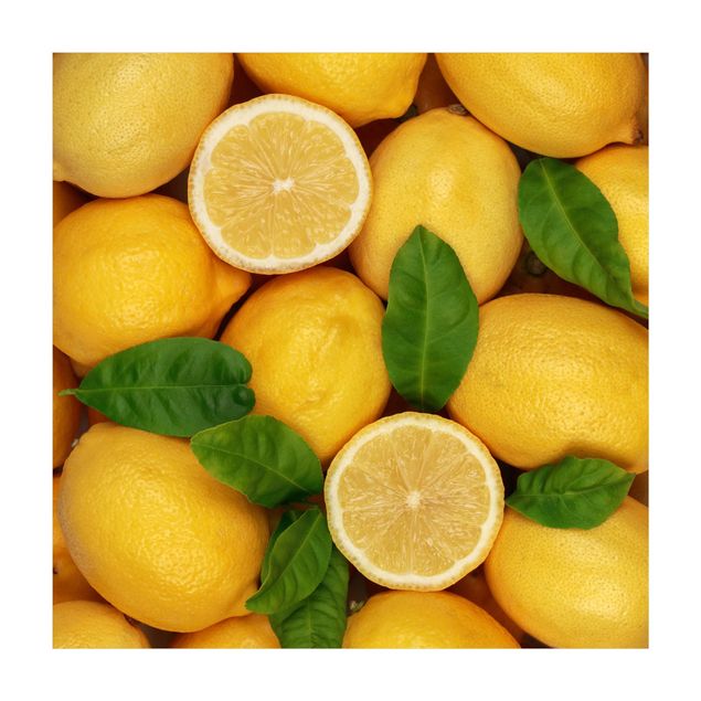 grosser Teppich Saftige Zitronen