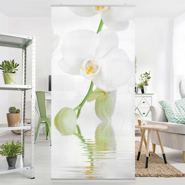 Raumteiler Wellness Orchidee - Weiße Orchidee