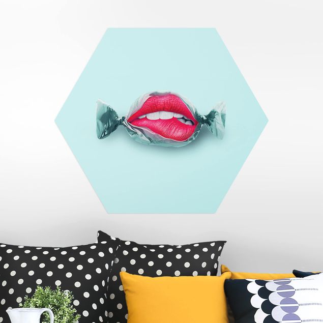 Jonas Loose Prints Bonbon mit Lippen