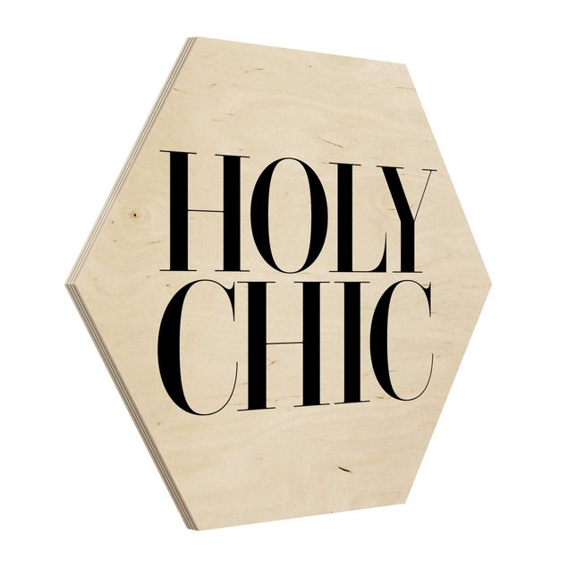 Hexagon Bild Holz - HOLY CHIC