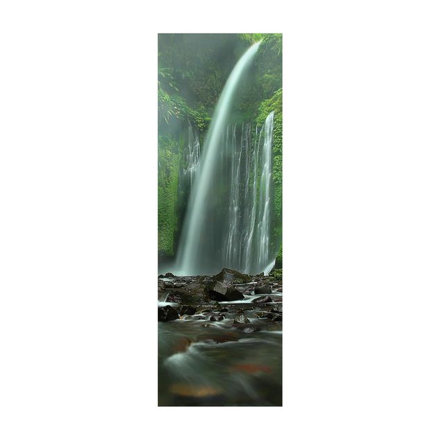 Dschungel Teppich  Tropischer Wasserfall