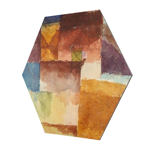 Hexagon Bild Alu-Dibond - Paul Klee - Einöde