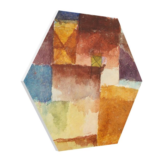 Hexagon Wandbild Paul Klee - Einöde