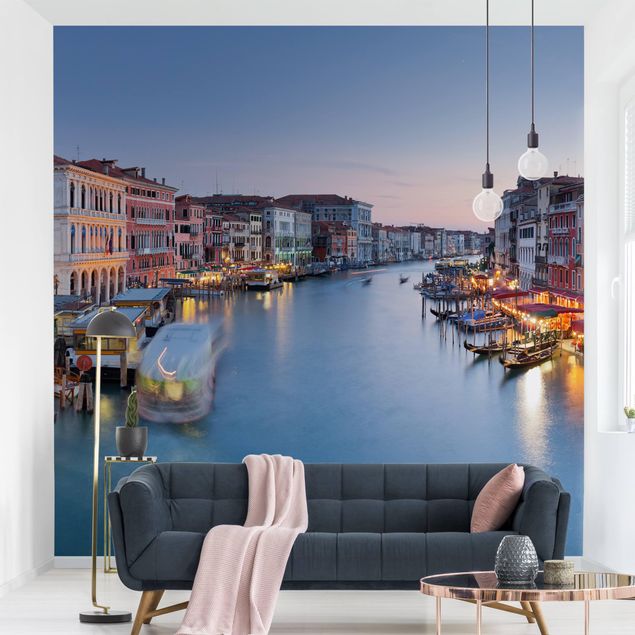 Fototapete - Abendstimmung auf Canal Grande in Venedig