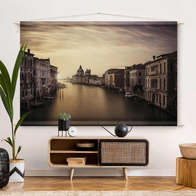 Wandbehang modern Abendstimmung in Venedig