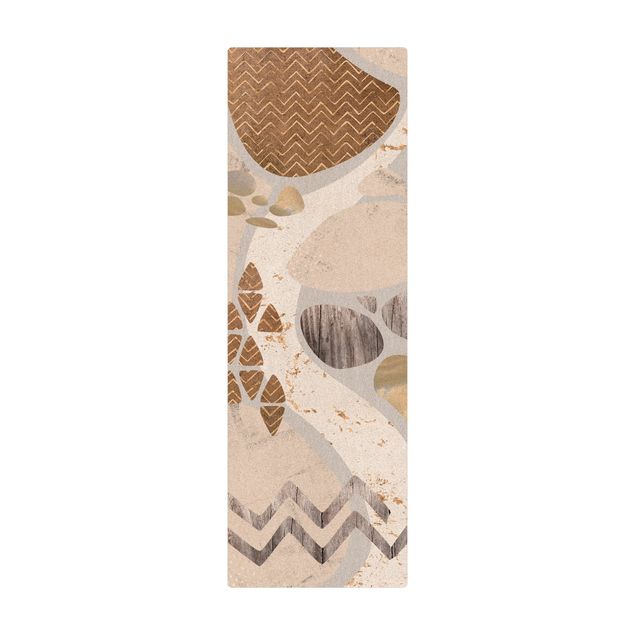 Teppiche groß Abstrakter Steinbruch Pastellmuster