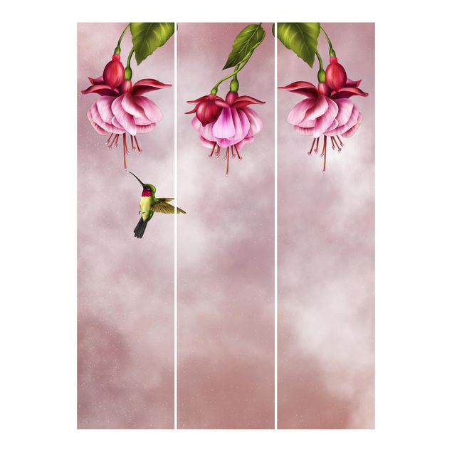 Schiebegardinen Set - Kolibri - Flächenvorhänge