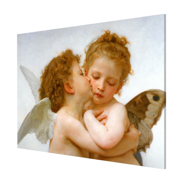 Magnettafel - William Adolphe Bouguereau - Der erste Kuss - Memoboard Querformat 3:4