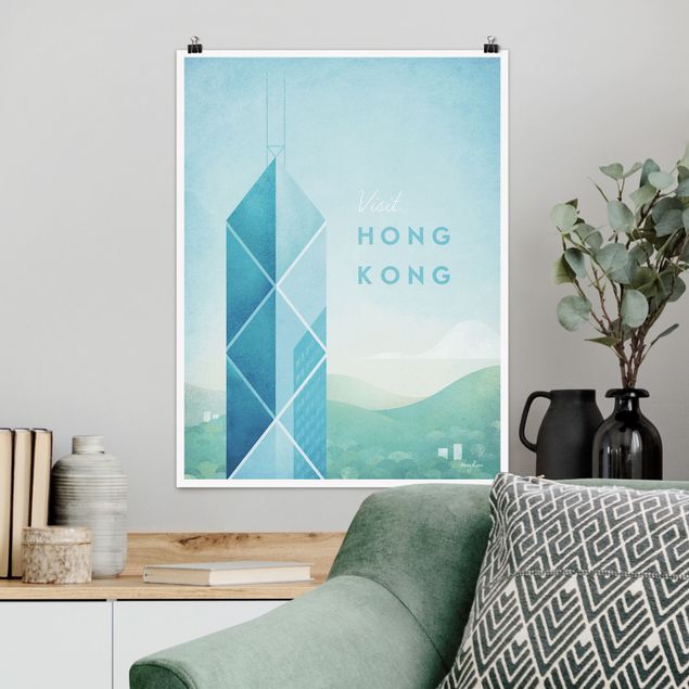 Wand Poster XXL Reiseposter - Hong Kong