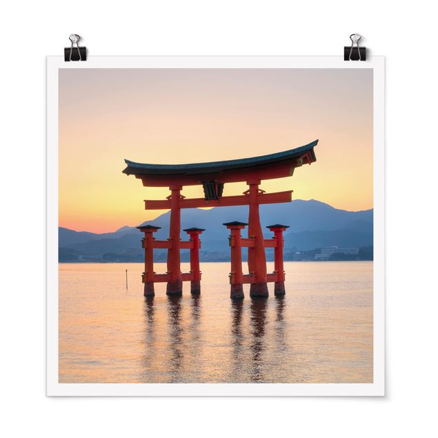 Landschaftsposter Torii am Itsukushima