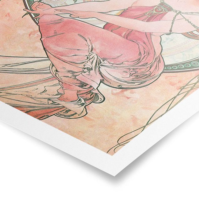 Poster - Alfons Mucha - Vier Künste - Die Malerei - Hochformat 3:2