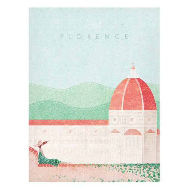 Magnettafel - Reiseposter - Florence - Hochformat 3:4