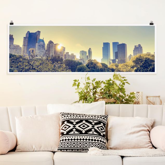 Poster - Peaceful Central Park - Panorama Querformat