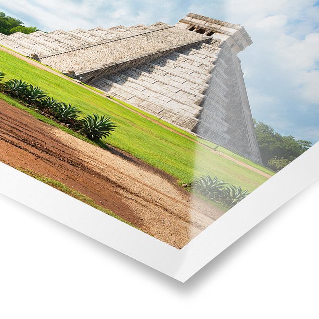 Poster - El Castillo Pyramide - Querformat 3:4