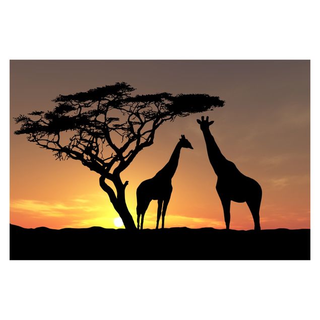 Fototapete - African Sunset
