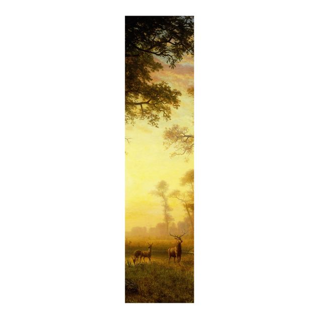 Flächenvorhang Albert Bierstadt - Sonnenbeschienene Lichtung