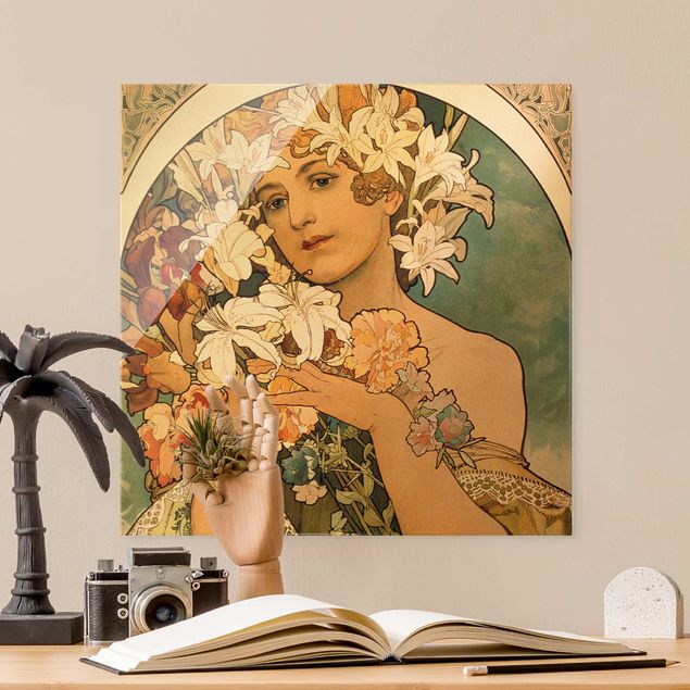 Art Deco Bilder Alfons Mucha - Blume