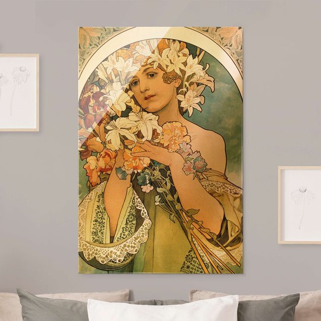 Art Deco Poster Alfons Mucha - Blume
