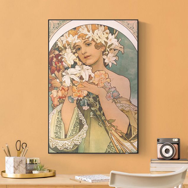 Jugendstil Bilder Alfons Mucha - Blume