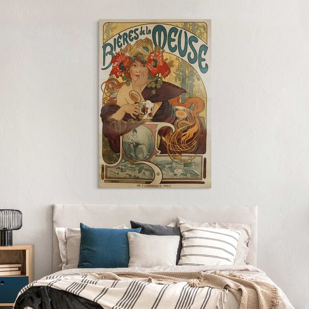 Mucha Bilder Alfons Mucha - Plakat für La Meuse Bier