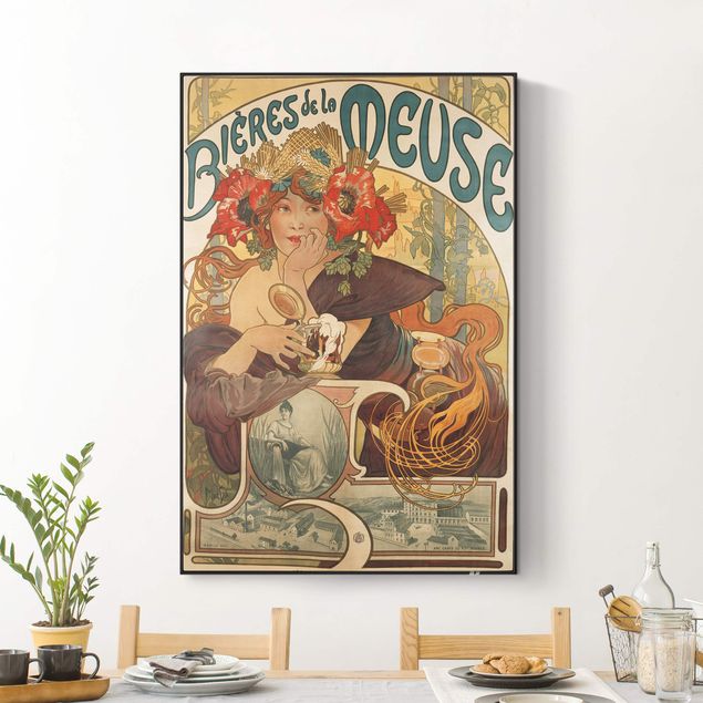 Alfons Mucha Poster Alfons Mucha - Plakat für La Meuse Bier