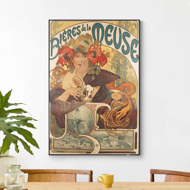 Mucha Bilder Alfons Mucha - Plakat für La Meuse Bier