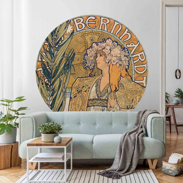 Tapete Jugendstil Alfons Mucha - Plakat für Theaterstück Gismonda