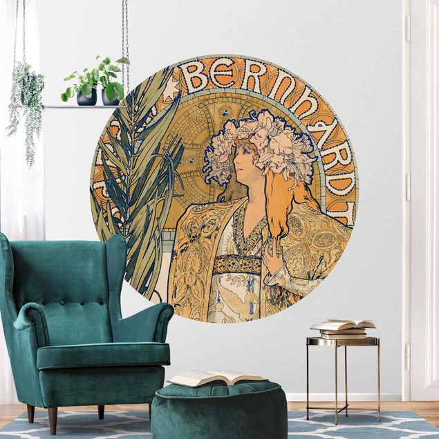 Jugendstil Gemälde Alfons Mucha - Plakat für Theaterstück Gismonda