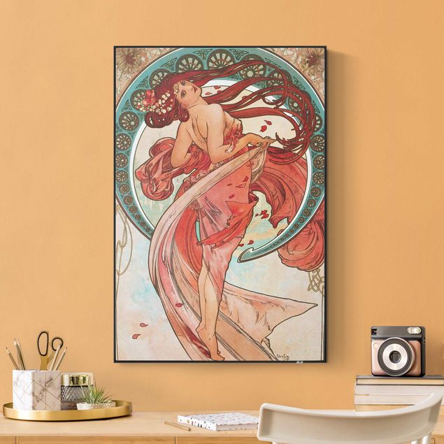 Jugendstil Gemälde Alfons Mucha - Vier Künste - Der Tanz