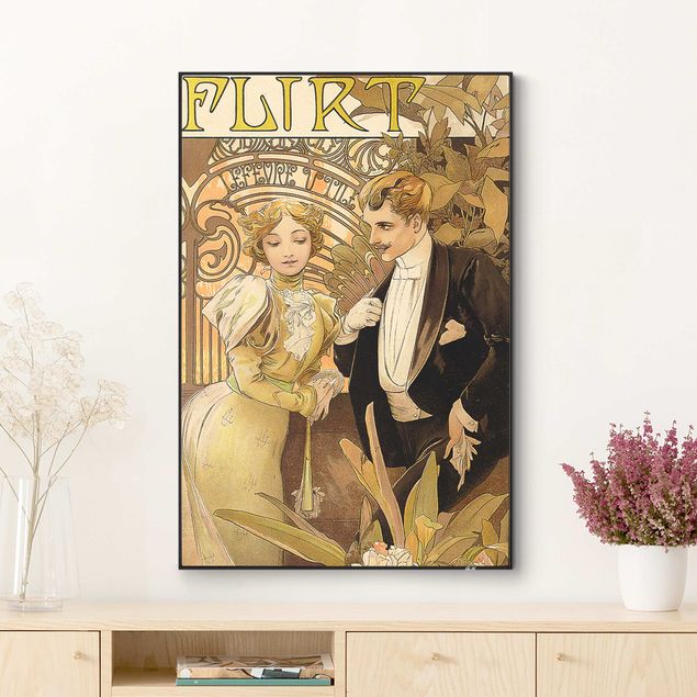 Alfons Mucha Poster Alfons Mucha - Werbeplakat für Flirt Biscuits