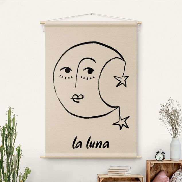 Moderne Wandteppiche Alina Buffiere - La Luna