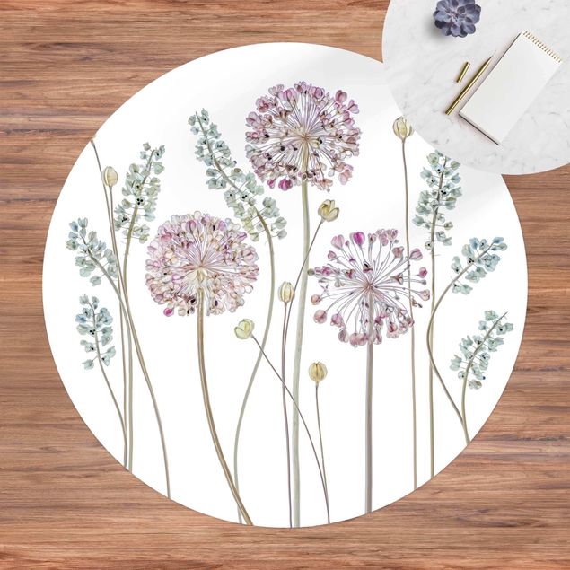 Moderne Teppiche Allium Illustration